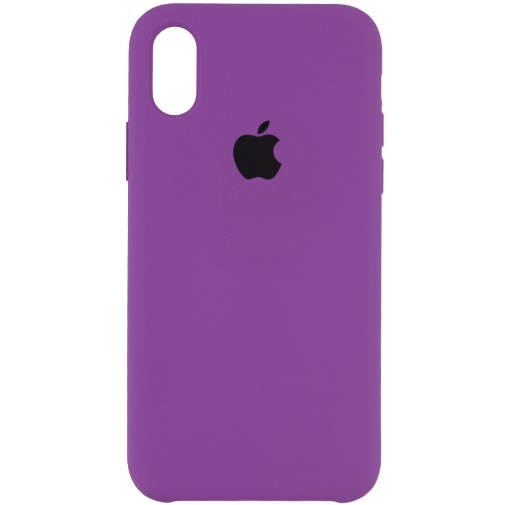 

Чехол Silicone Case (AA) для Apple iPhone X (5.8") / XS (5.8"), Фиолетовый / grape