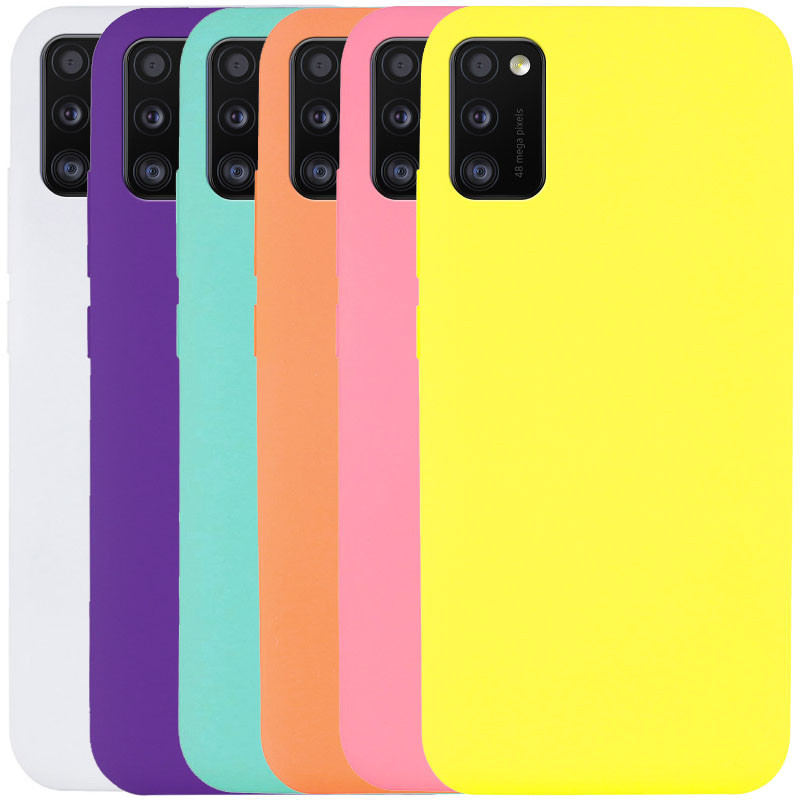 

Чехол Silicone Case без лого для Samsung Galaxy A41, Разные цвета