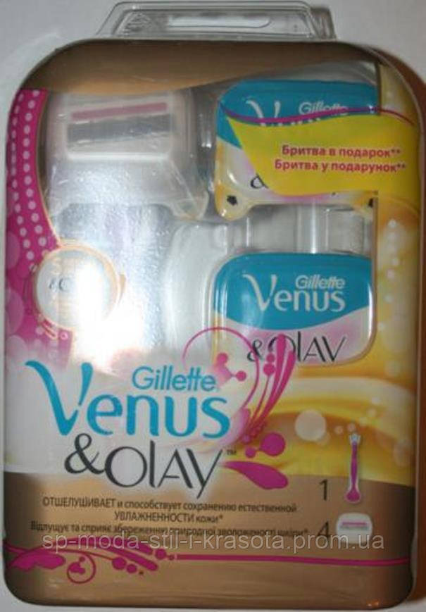 

Станок для бритья Gillette Venus Olay 4 картриджа