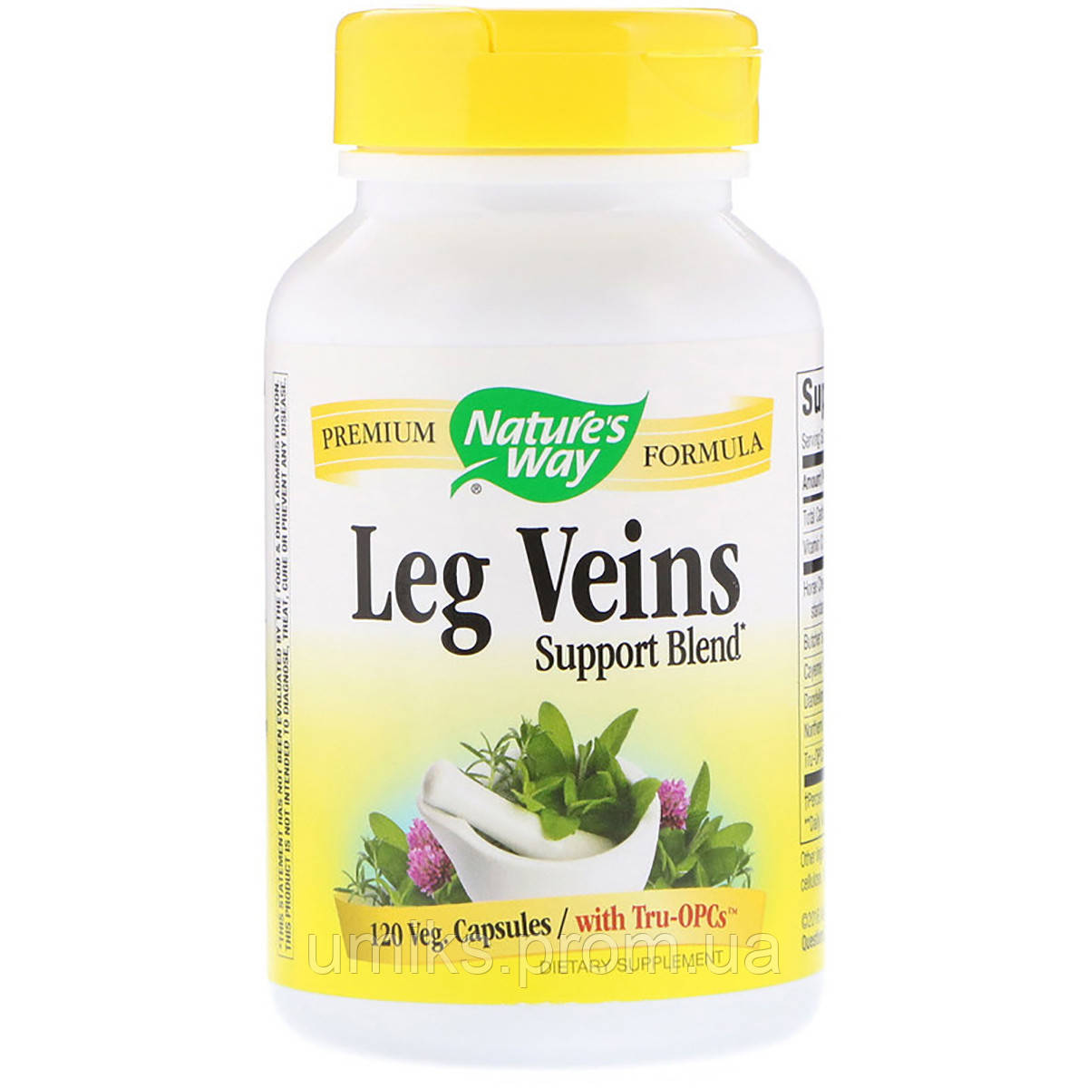 

Поддержка Вен, Leg Veins Support Blend, Nature's Way, 120 капсул (NWY15335)