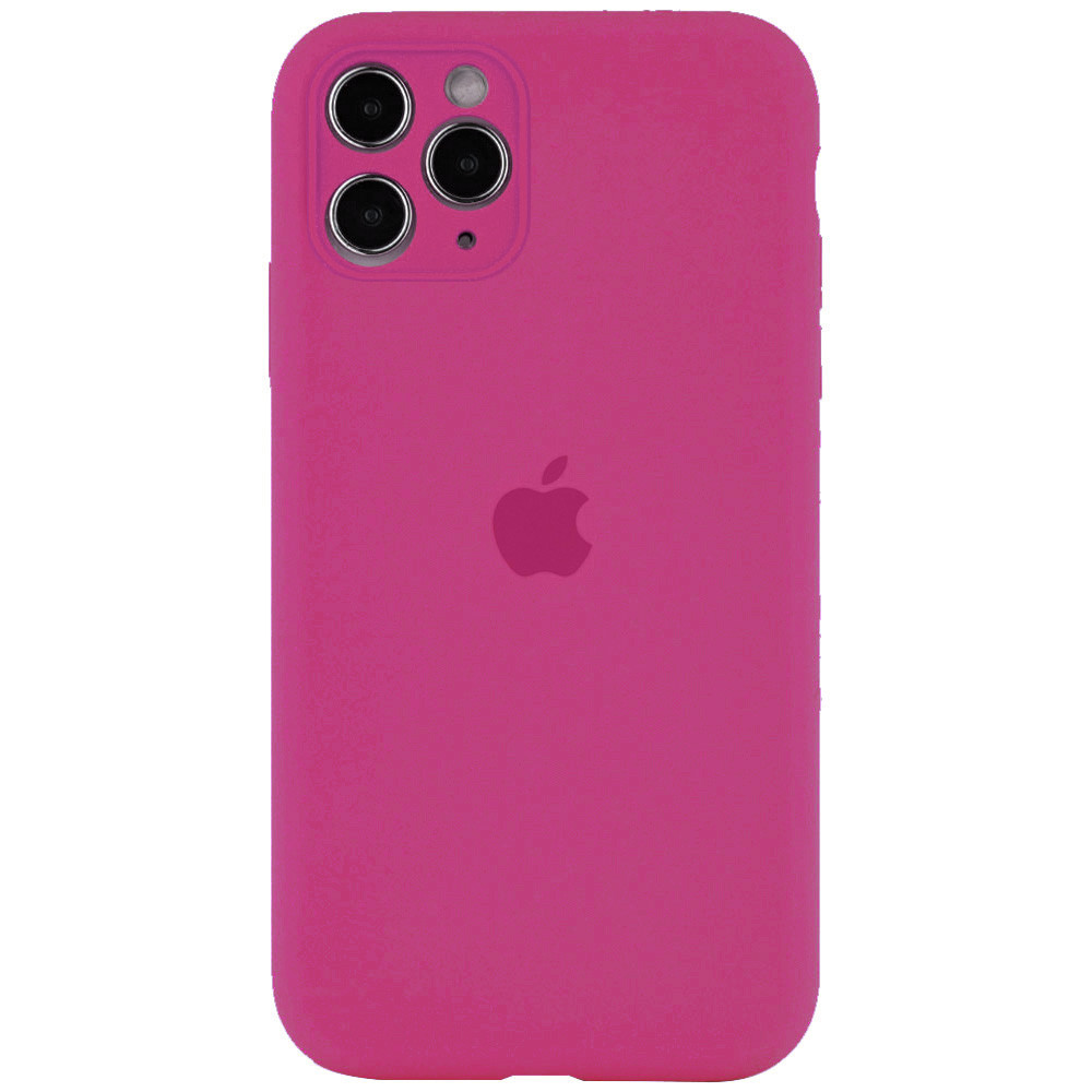 

Чехол Silicone Case Full Camera Protective (AA) для Apple iPhone 11 Pro (5.8"), Малиновый / dragon fruit