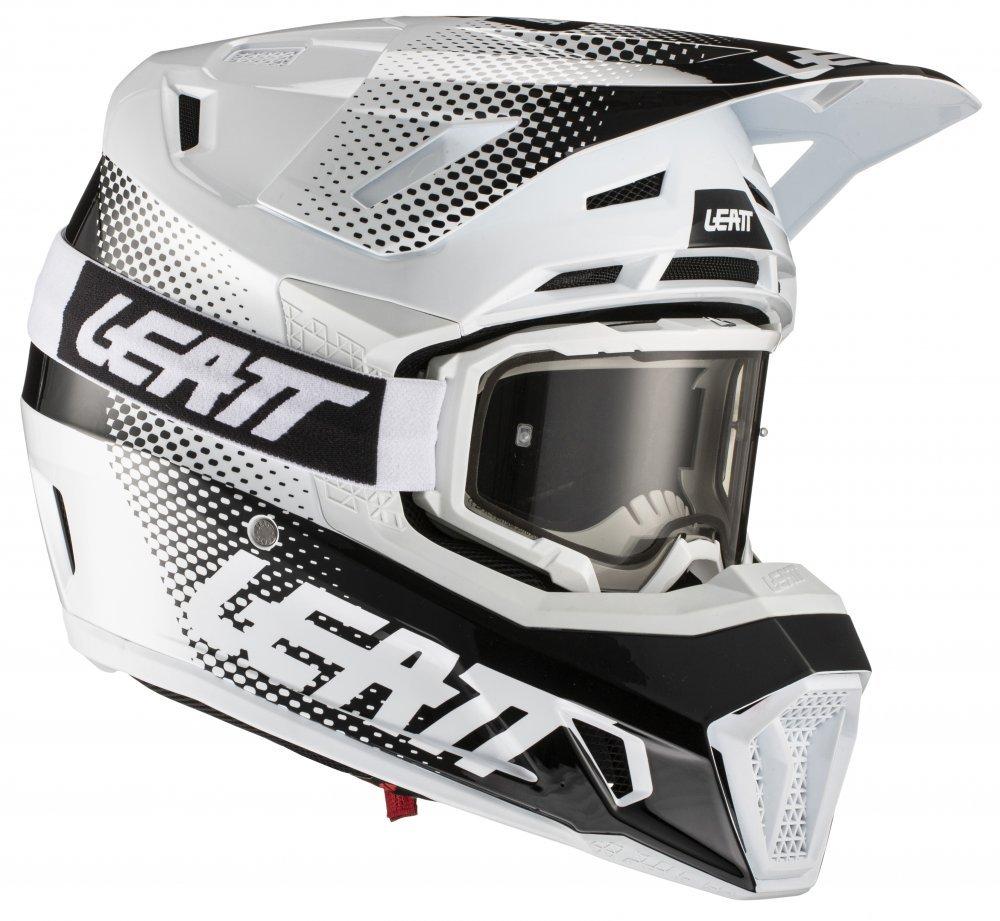 

Мотошлем LEATT Helmet GPX 7.5 V21.1 + Goggle [White], XL