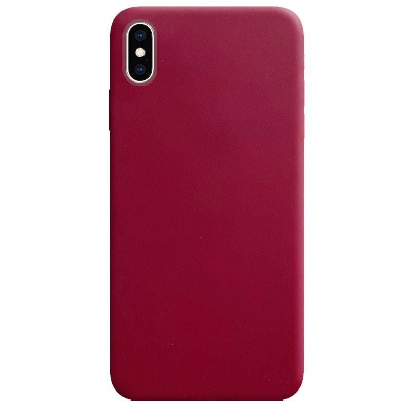 

Силиконовый чехол Candy для Apple iPhone X / XS (5.8"), Бордовый