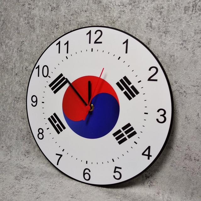 Часы настенные Флаг Кореи