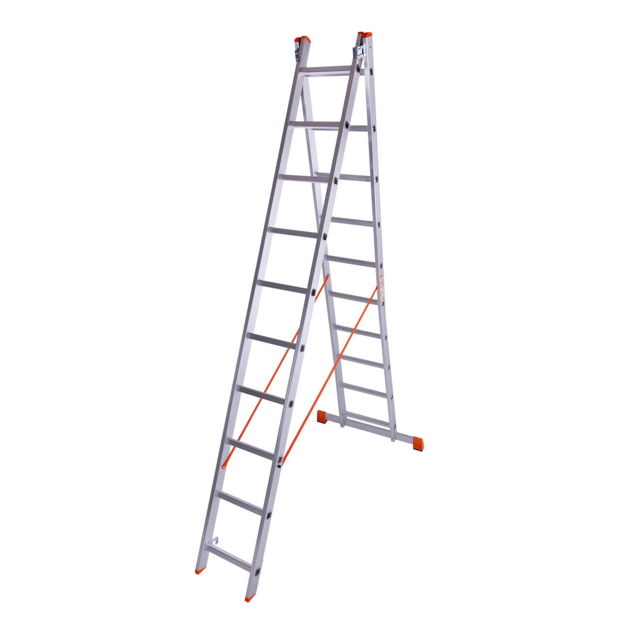 

Лестница двухсекционная алюминиевая Laddermaster Sirius A2A10. 2x10 ступенек