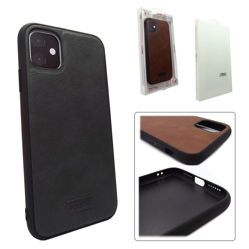 

Sulada Leather Case Apple iPhone 11, gray