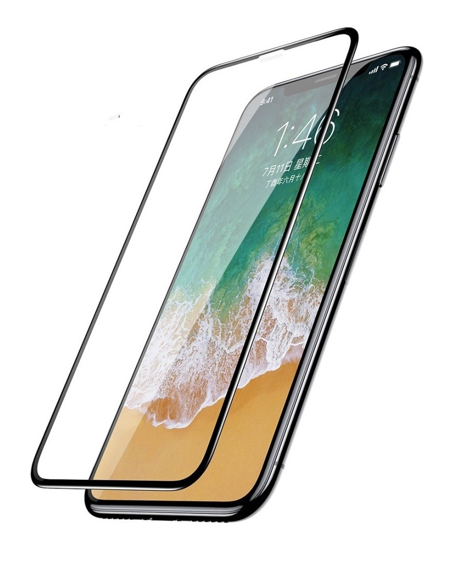 

Защитное Стекло Baseus для Apple iPhone X / Xs 3D Черные рамки (SGAPIPHX-KA01)