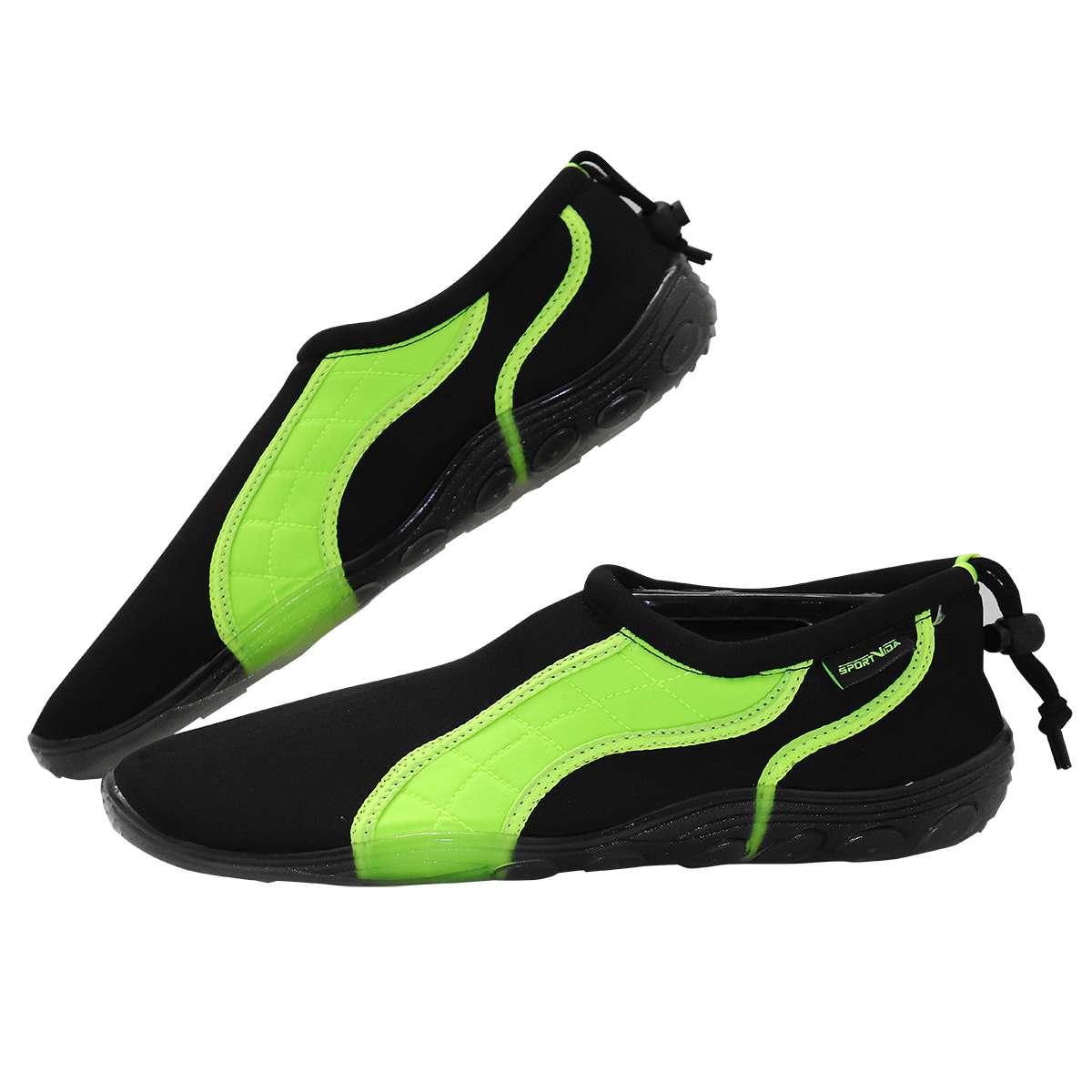 

Обувь для пляжа и кораллов аквашузы SportVida Size 43 Black/Green SKL41-277871