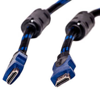 Відео кабель PowerPlant HDMI - HDMI, 10м, позолочені конектори, 1.4 V, Nylon, Double ferrites