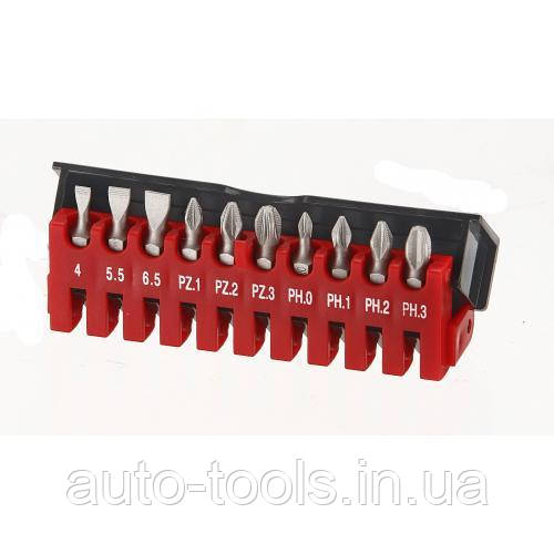 

FORCE 21010 Набор бит 10 пр.(шлицевые, РН, РZ) ОРИГИНАЛ