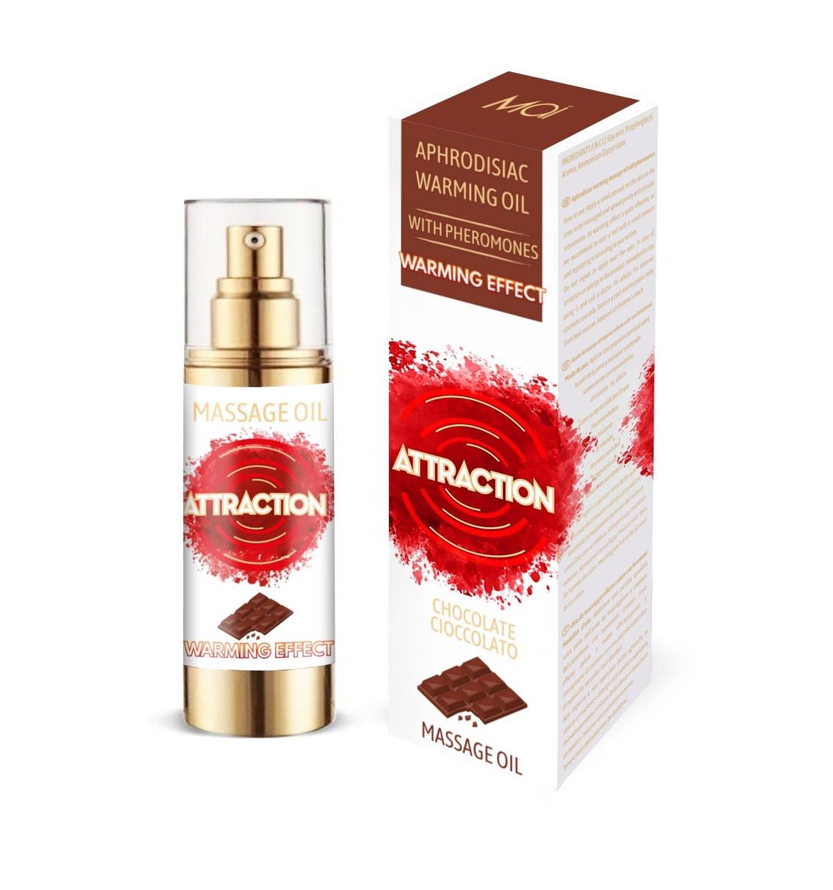 

Разогревающее массажное масло с феромонами MAI PHEROMON MASSAGE OIL - CHOCOLATE (75 мл)