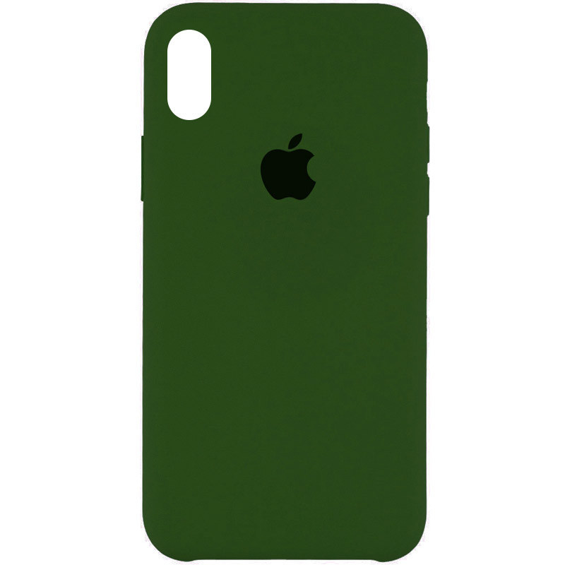 

Чехол Silicone Case (AA) для Apple iPhone XS Max (6.5, Зеленый / dark olive