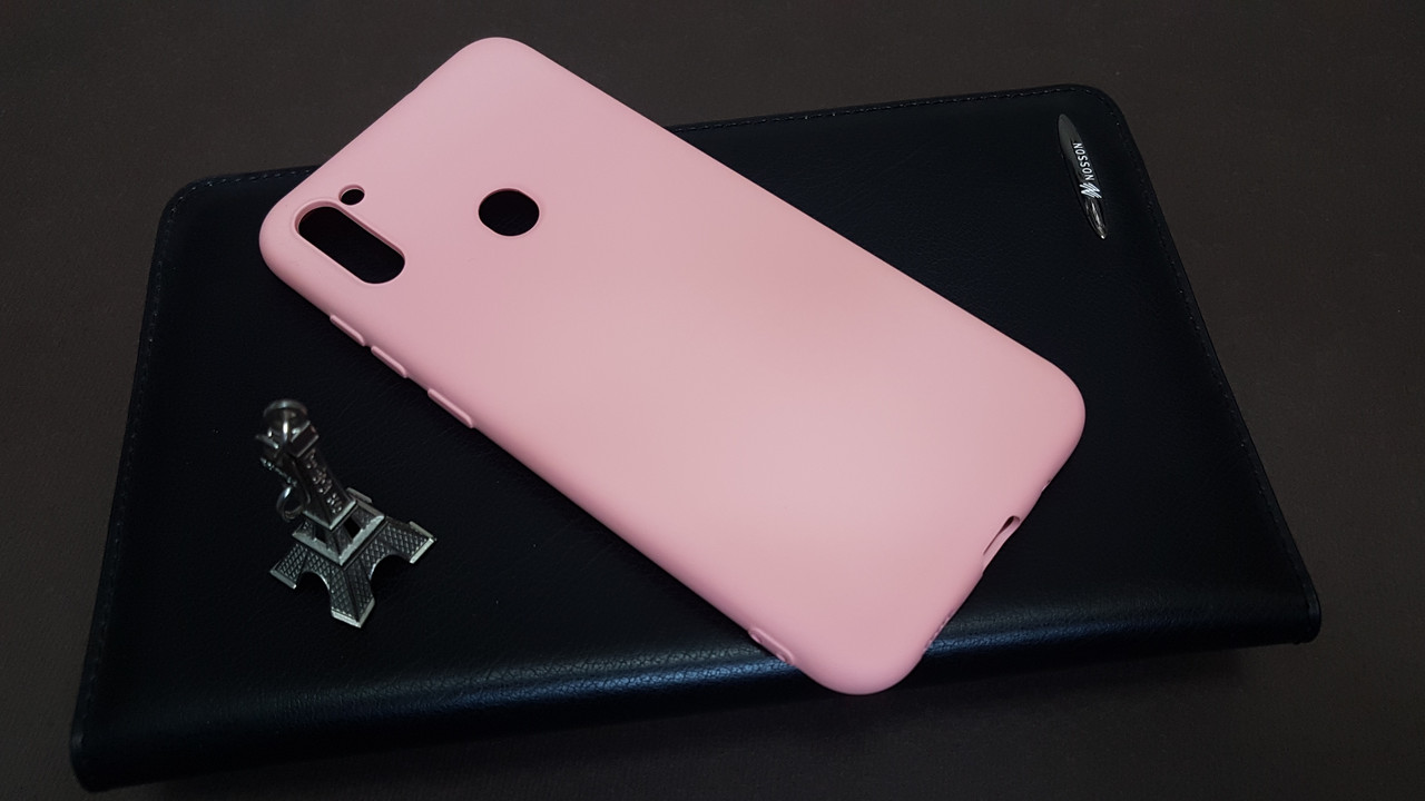 

Чехол бампер силиконовый для Samsung Galaxy A11 (A115) ( Самсунг ) цвет розовый (Pink) Soft-touch Микрофибра