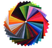 Набір м'якого фетру 42 аркуша різних кольорів 15*15 див. Чудова якість, фото дивіться наживо в описі.