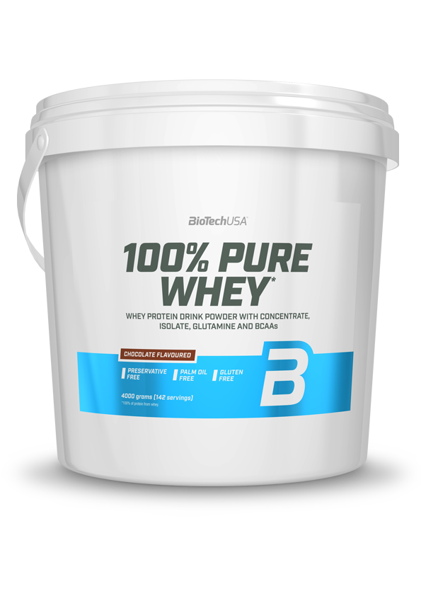 

Сывороточный протеин концентрат BioTech 100% Pure Whey (4000 г) биотеч пур вей шоколад кокос