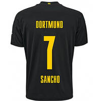 Футбольная форма Боруссия Дортмунд/Borussia Dortmund SANCHO 7 (Германия, Бундеслига),выездная, сезон 2020-2021