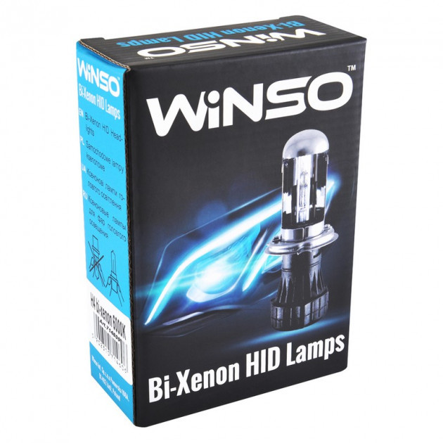 

Ксеноновые лампы WINSO H4 bi-xenon 6000K 35W (к-т 2шт)