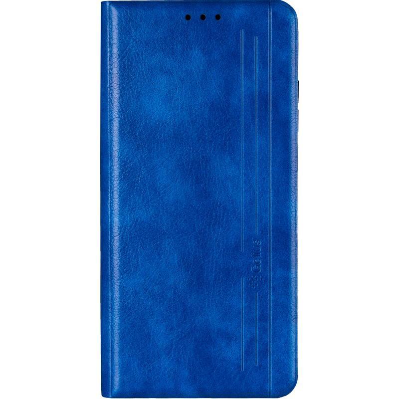 

Кожаный чехол книжка для Xiaomi Redmi Note 8t Blue