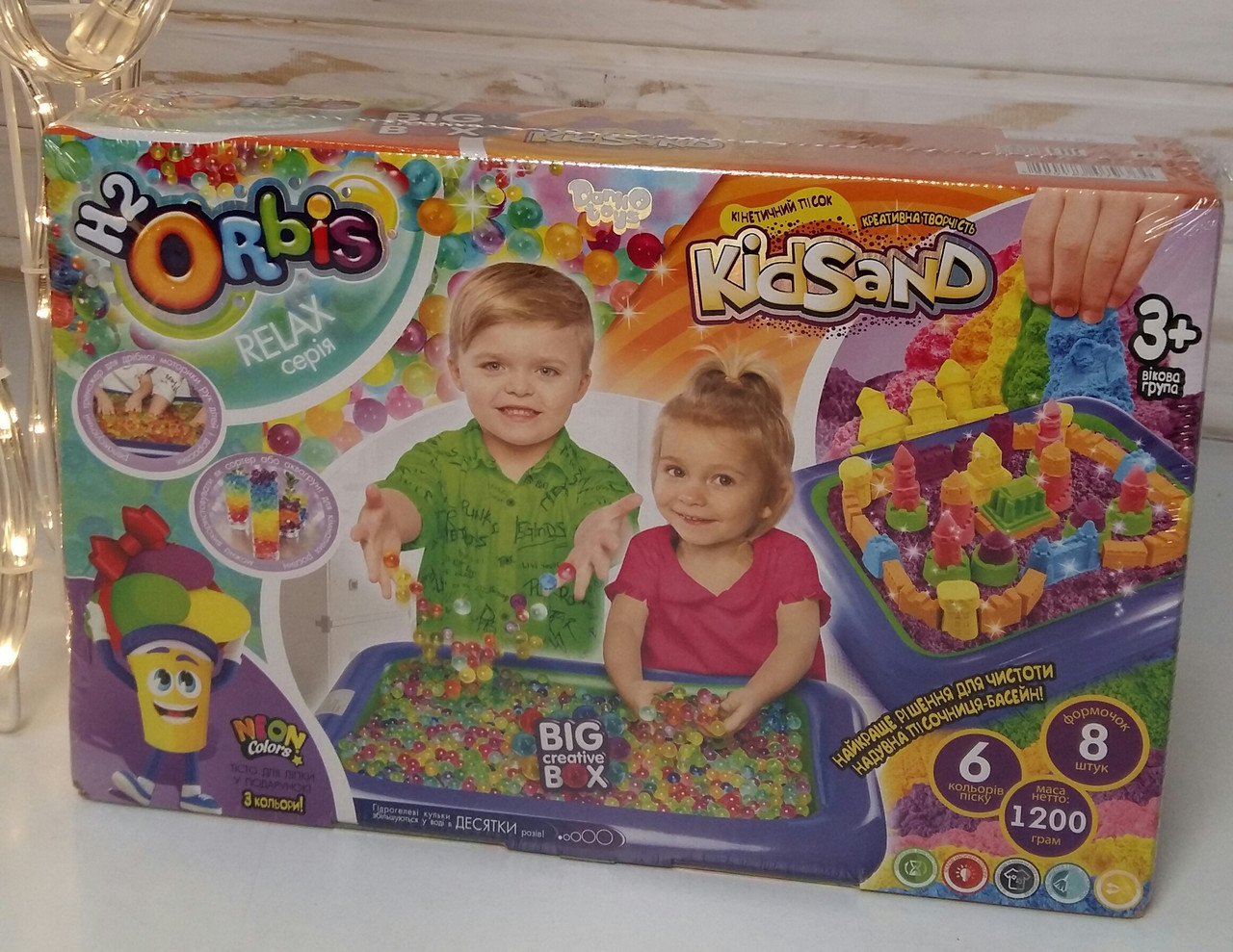 

Набор для творчества Danko Toys 3в1 Big Creative Box ORBK-01 Orbis, KidSan, Тесто для лепки