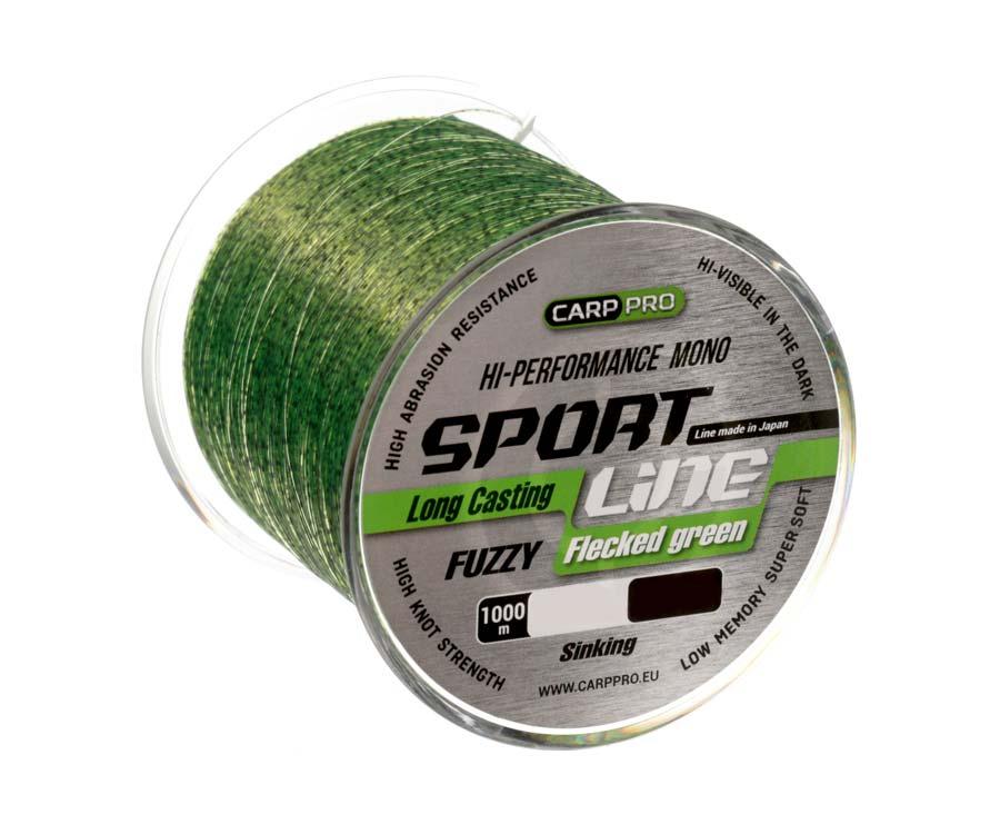 

Леска Carp Pro Sport Line Flecked Green 1000м 0.235мм