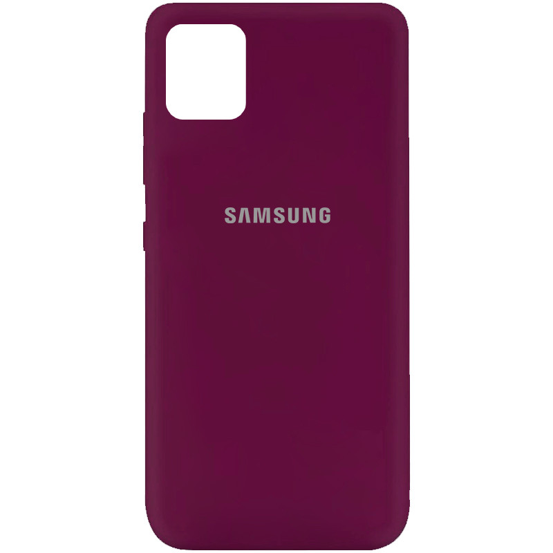 

Чехол Silicone Cover My Color Full Protective (A) для Samsung Galaxy Note 10 Lite (A81), Бордовый / marsala