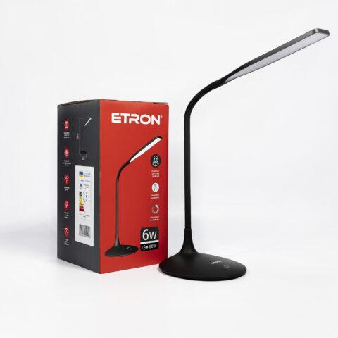 

Лампа настольная светодиодная ETRON Desk Lamp delta 6W 4200K Black