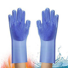 Силіконові багатофункціональні рукавички для миття та чищення Silicone Magic Gloves