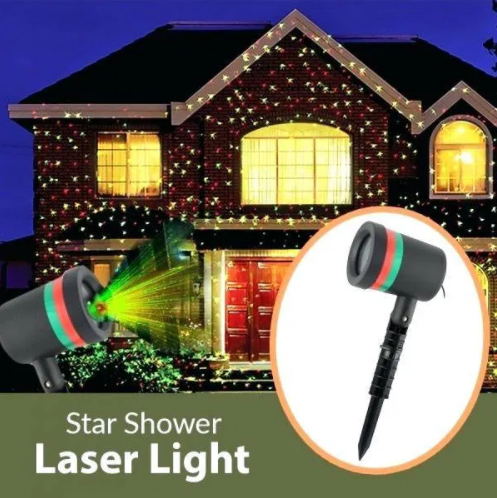 

Лазерний зоряний проектор Star Shower Laser Light для дому та вулиці