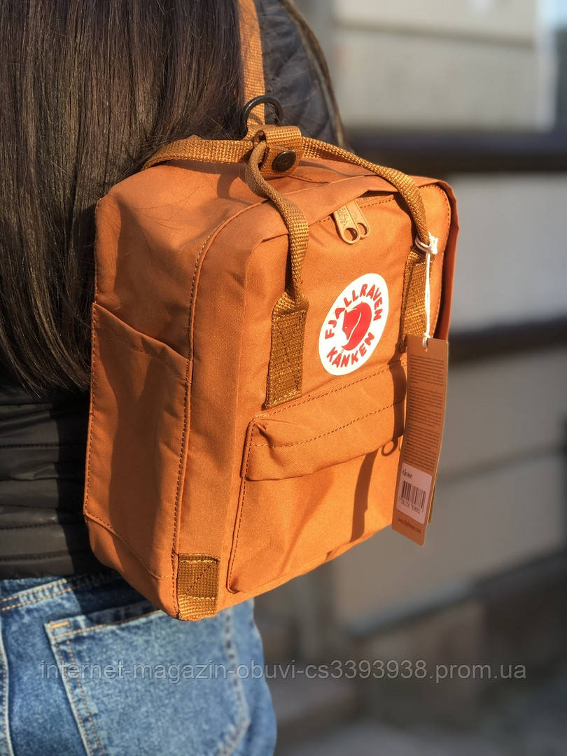 

Рюкзак Fjallraven Kanken Mini Orange / рюкзак канкен мини оранжевый / 7л / ТОП ААА+ Реплика