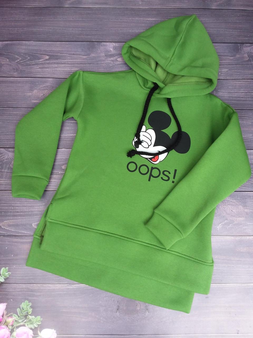 

Батник с капюшоном для девочки Микки oops р.128-152 опт