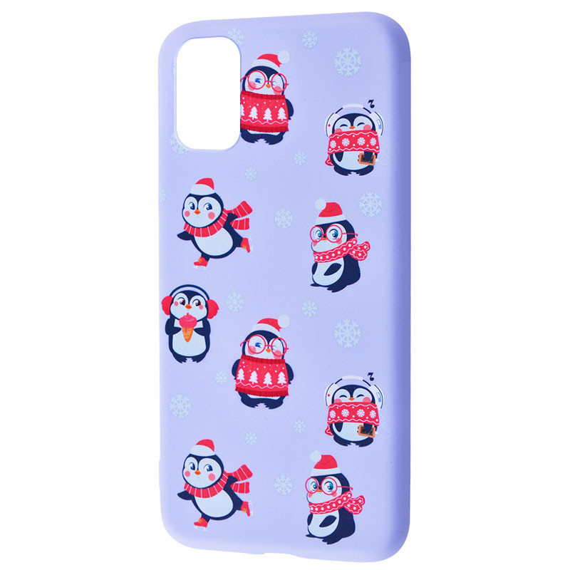 

TPU чехол WAVE Fancy для Samsung Galaxy S20 FE, Penguins / light purple