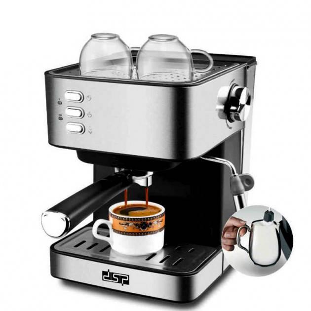 

Кофеварка эспрессо рожковая DSP Espresso Coffee Maker KA3028 кофемашина полуавтоматическая (KA3028