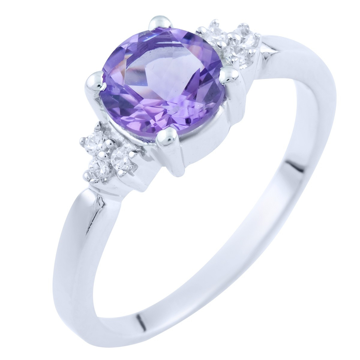 

Серебряное кольцо GS с натуральным аметистом (1739990) 17.5 размер