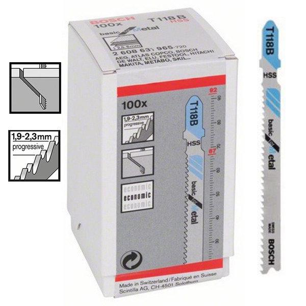 

Пилочки для электролобзика Bosch T118B (100шт.)