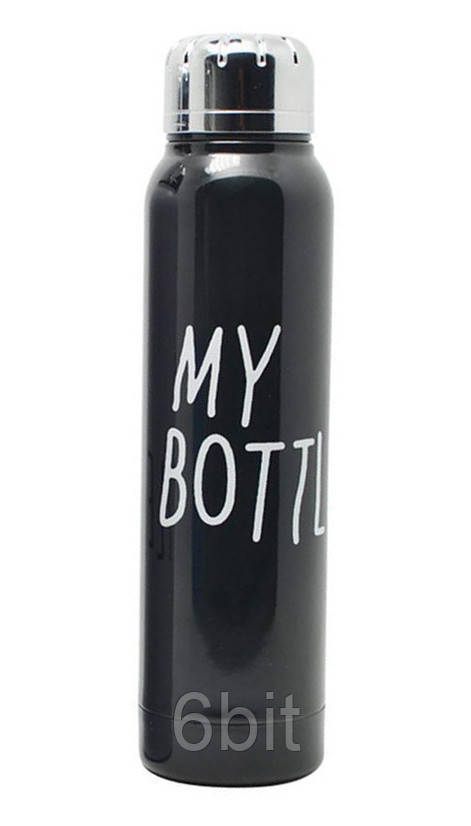 

Стильный термос My Bottle 300 мл 9045 металлический (2842) Черный