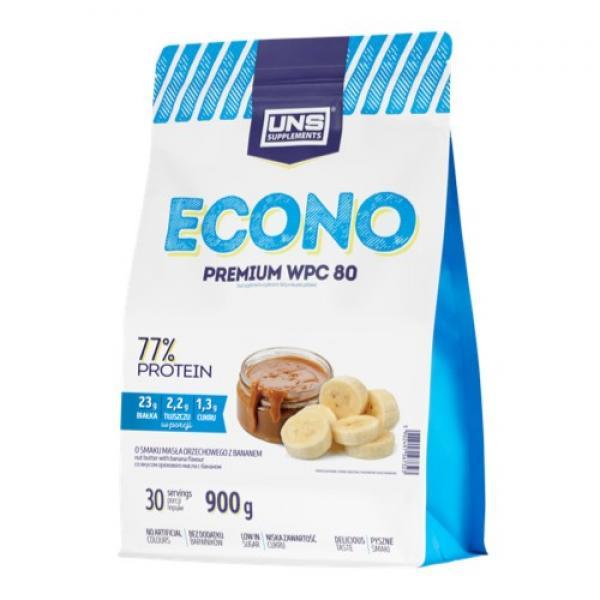 

Сывороточный протеин Econo Premium - 900g Peanut Butter with Banana (Арахисовое масло и банан) - UNS