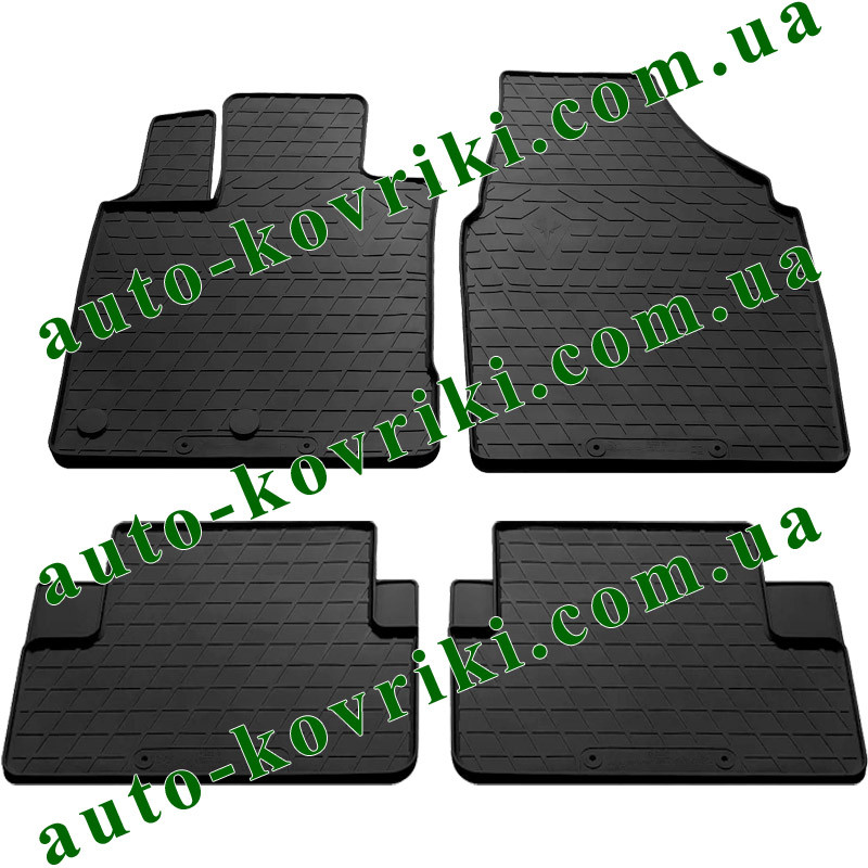

Резиновые коврики в салон Nissan Qashqai 2007-2013 (Stingray), Черный