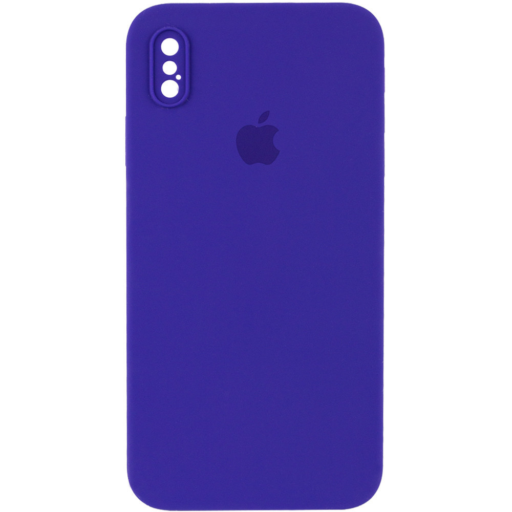 

Чехол Silicone Case Square Full Camera Protective (AA) для Apple iPhone XS Max (6.5"), Фиолетовый / ultra violet