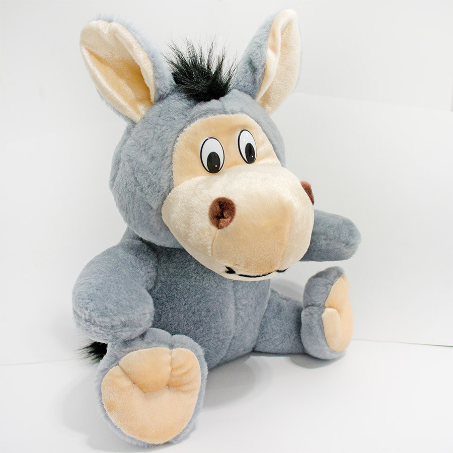 

Мягкая игрушка Kronos Toys 29 см Ослик (zol_268), Серый