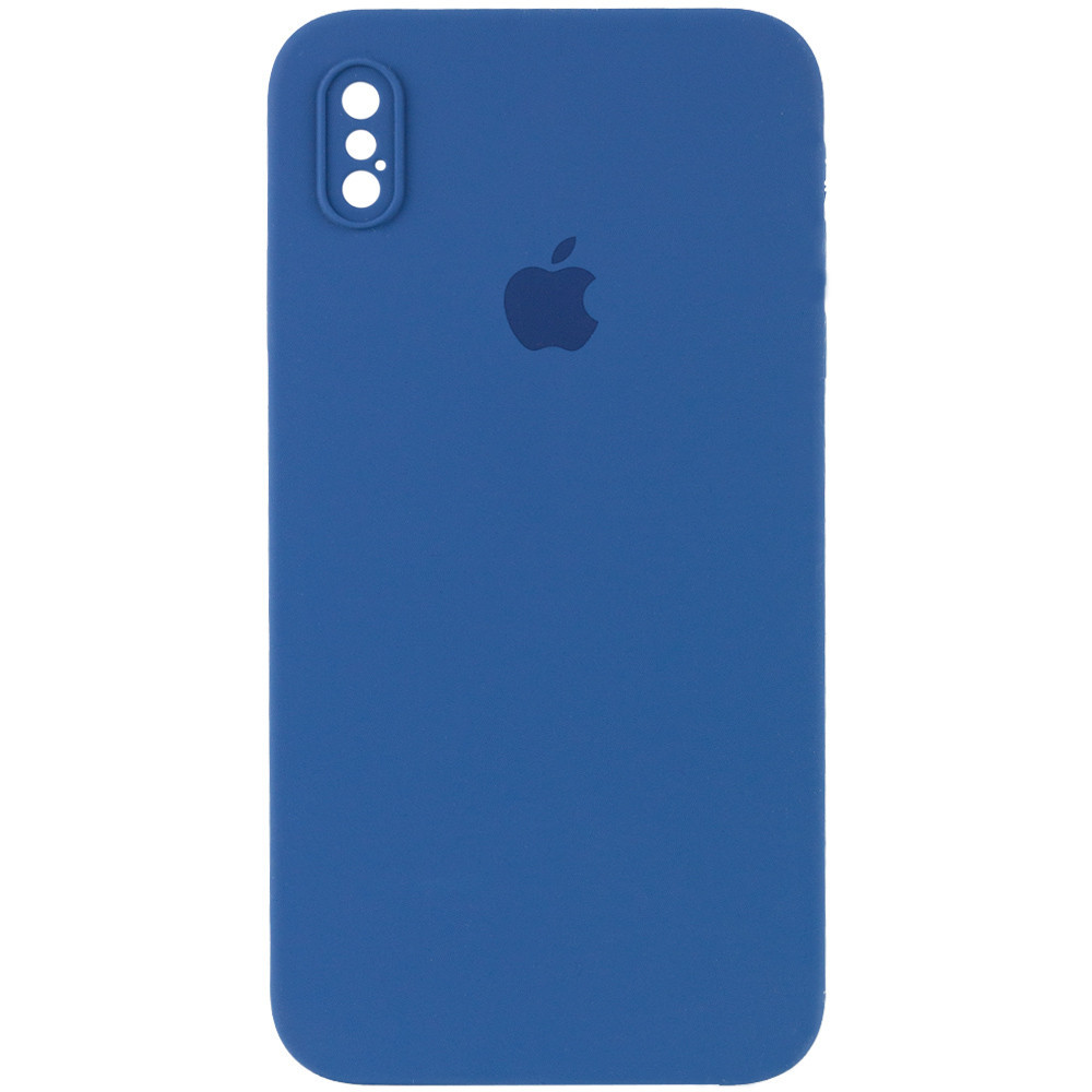 

Чехол Silicone Case Square Full Camera Protective (AA) для Apple iPhone XS Max (6.5"), Синий / navy blue