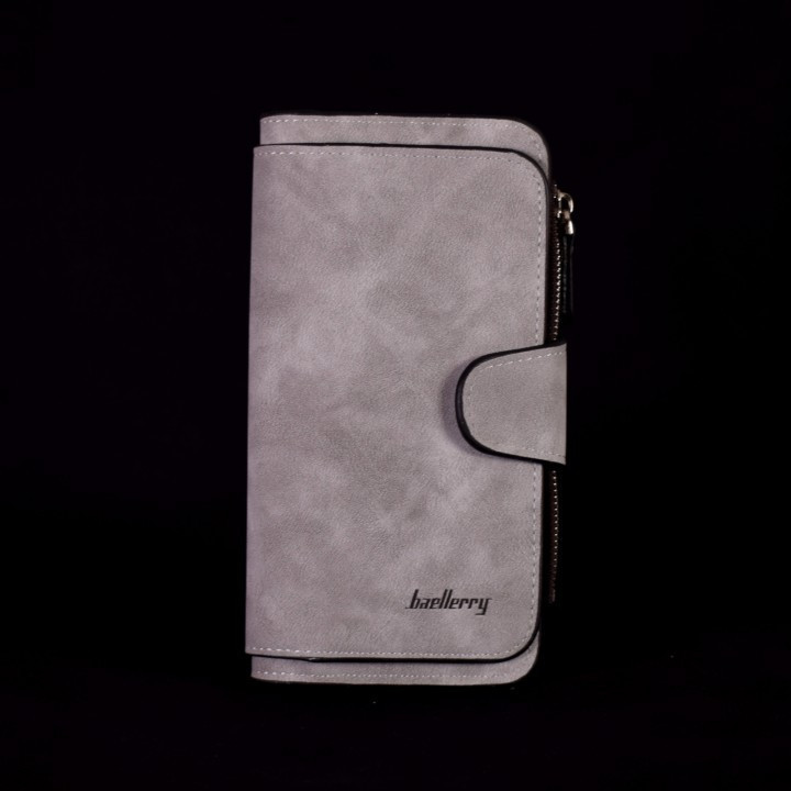 

Замшевый кошелек Baellerry Forever светло-серый