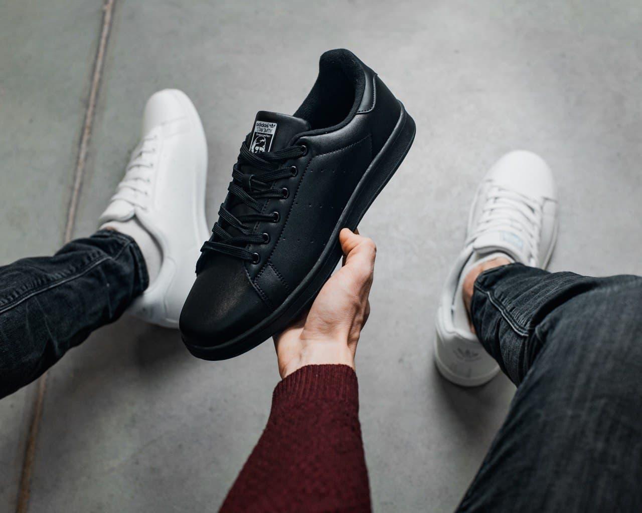 

Кеды Adidas Stan Smith Black | рр 46 | Адидас Адідас чорні стан смит стен сміти кеди черные