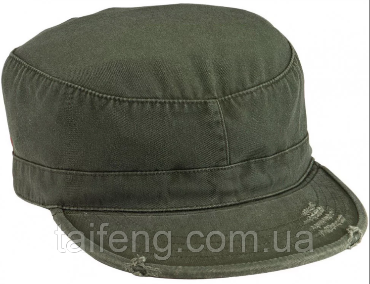 

Кепка винтажная гевашин Rothco Vintage Fatigue Cap Olive Drab, Оливковый