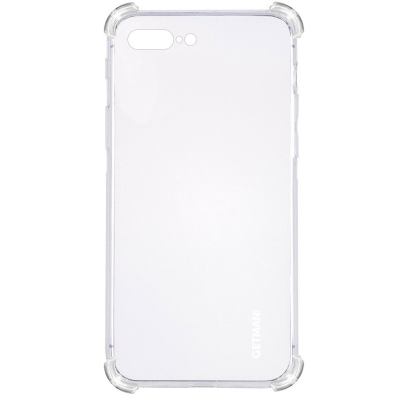 

Защитный чехол GETMAN Ease logo усиленные углы для Apple iPhone 7 plus / 8 plus (5.5"), Прозрачный / transparent