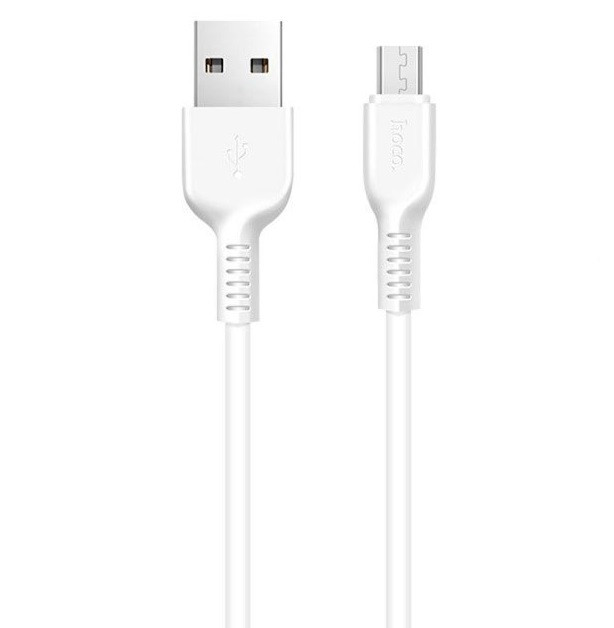 

Кабель 200см для зарядки телефона MicroUSB Android Hoco Bamboo X20 200см |2A| Белый