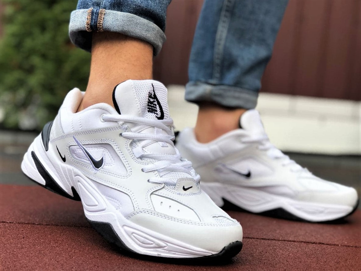 

Мужские демисезонные кроссовки Nike M2K Tekno белые с черным (Найк м2к текно чоловічі) 43, Черно-белый