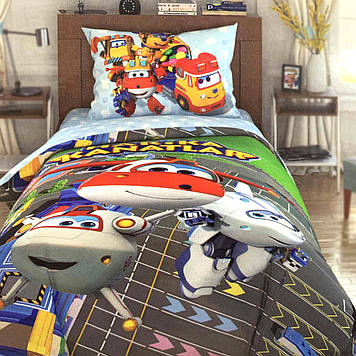 Подростковое постельное белье Вспыш и его друзья Tac Disney (Турция), простынь на резинке