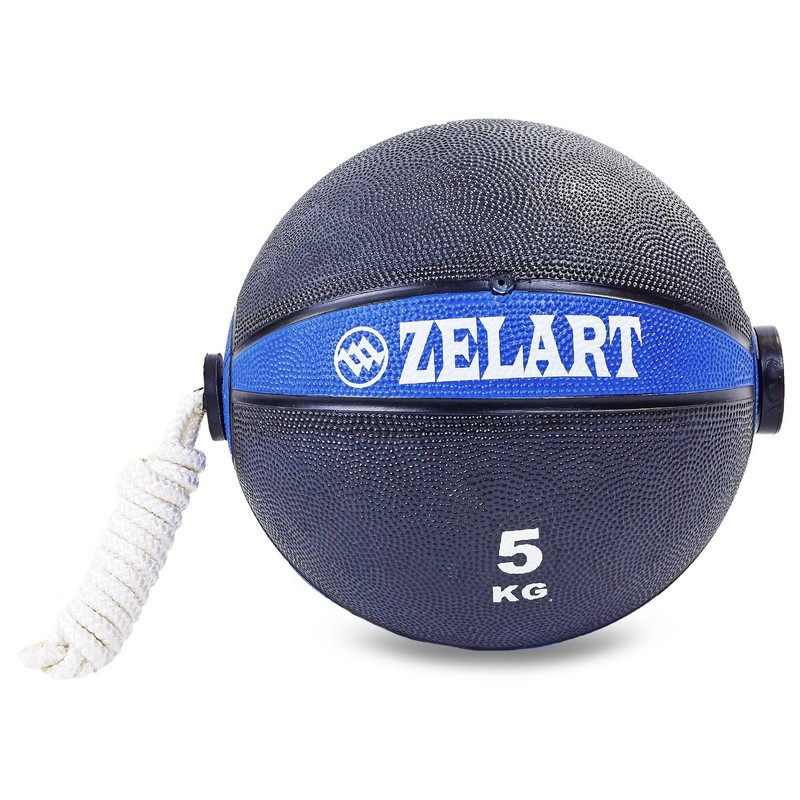 

Медбол с веревкой 5 кг Zelart Medicine Ball FI-5709-5