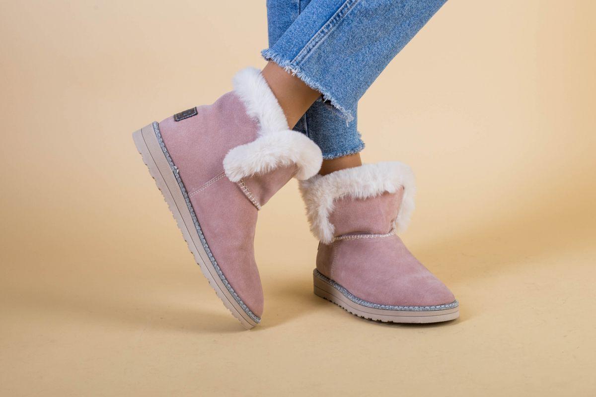 

Угги женские Ugg Australia, розовые, натуральная замша, натуральный мех, код FS-4081-3 41