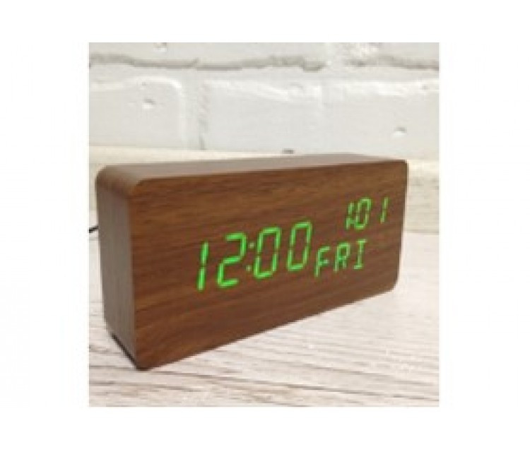 

ЧАСЫ ЭЛЕКТРОННЫЕ 862W-1, КРАСНЫЙ ДИСПЛЕЙ, (ДЕРЕВО), ДАТЧИК ТЕМПЕРАТУРЫ, USB/220V/4ХААА, 150Х70Х40ММ,